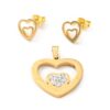 Oorbellen en collier set Gaby