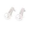 Cubic parel stud oorbellen
