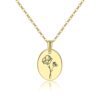 Geboortebloem collier rvs - Afbeelding 12
