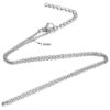 Roestvrijstalen kabelketting 40 cm - Afbeelding 3