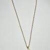 Goudkleurige ketting vlinder met zirkonia - Afbeelding 2