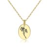 Geboortebloem collier rvs - Afbeelding 8