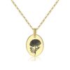 Geboortebloem collier rvs - Afbeelding 4