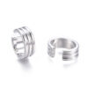 Manchet oorbel ribbel goud en zilver - Afbeelding 5