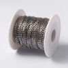 Gedraaide kabelketting Meta per 10 cm rvs