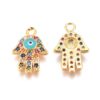 Hamsa hand met zirkonia boze oog - Afbeelding 2