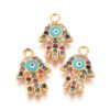 Hamsa hand met zirkonia boze oog