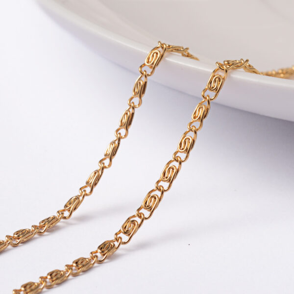 Lumachina ketting ip gold per 10 cm - Image 2