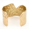 Ion Plating (IP) RVS brede open manchet armband voor vrouwen, echt 18K verguld - Afbeelding 2
