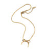 Collier met strikje kleur goud