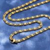 Lumachina ketting rvs goudkleurig 50 cm - Afbeelding 2