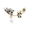 Panda Broche met parel