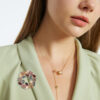 Bloemenkrans broche - Afbeelding 3
