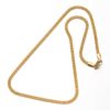 Staafschakel ketting goudkleurig