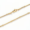 Slangenketting rvs 18k verguld - Afbeelding 2