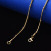Slangenketting rvs 18k verguld - Afbeelding 5