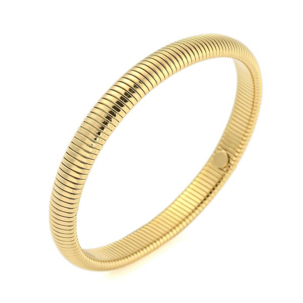 Rek armband rvs 18 k verguld - Afbeelding 2